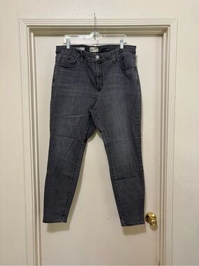 UNIVERSAL THREAD FADED BLACK HIGH RISE SKINNY JEANS – WOMEN’S 18W